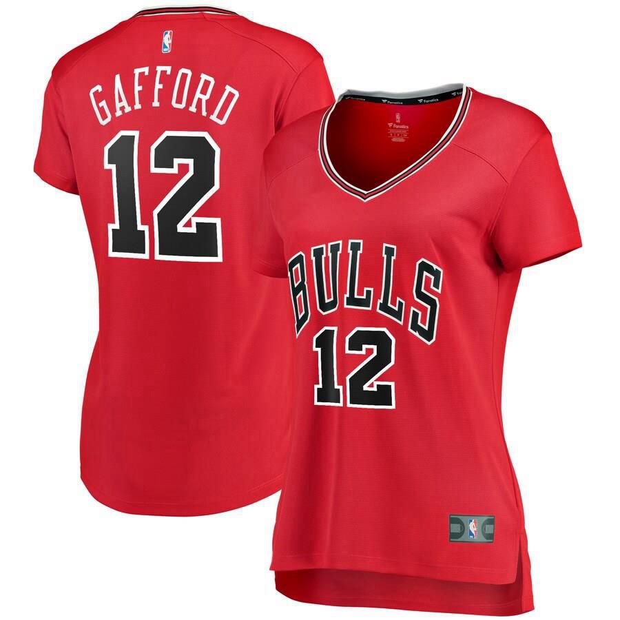 Chicago Bulls Daniel Gafford Fanatics Branded Replica Fast Break Icon Jersey Womens - Red | Ireland D0667X5