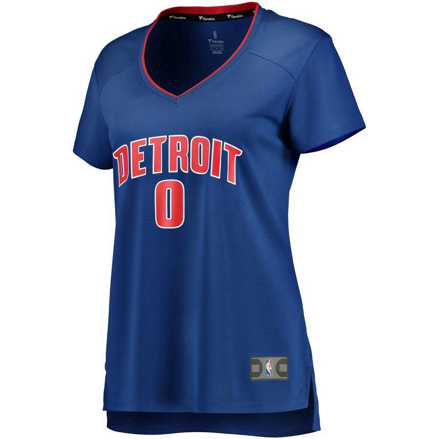 Detroit Pistons Andre Drummond Fanatics Branded Fast Break Icon Jersey Womens - Blue | Ireland S3259P2